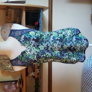 Floral knit tanktop